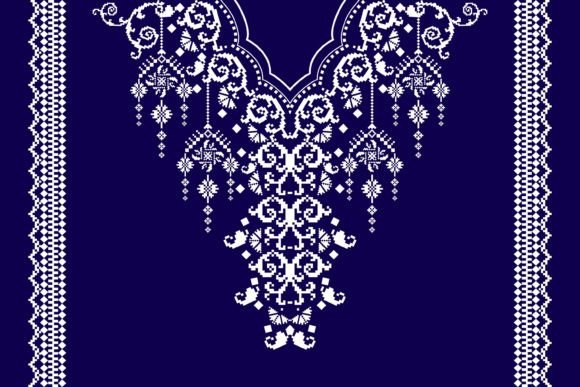Beautiful Neckline Embroidery for Premium Sweatshirts