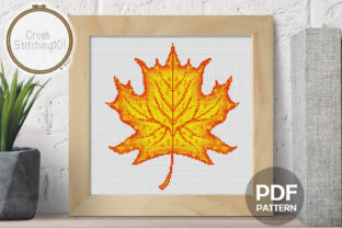 Maple Leaf Modern Cross Stitch: A Craft Fair Standout