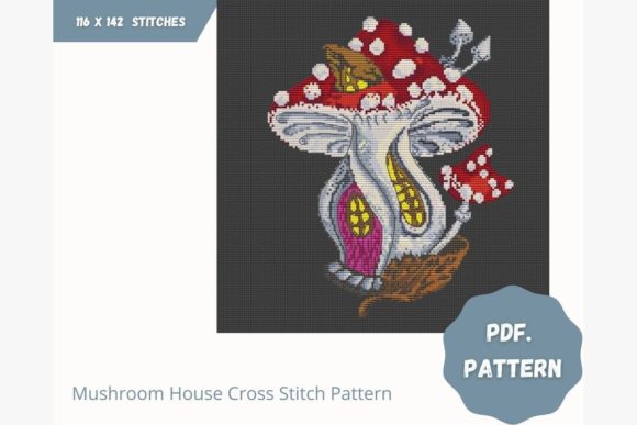 Mushroom House Cross Stitch: A Charming Addition