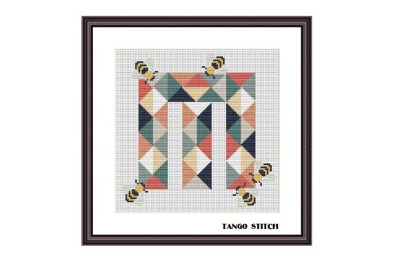 Review: Letter M Cute Bee Nursery Cross Stitch