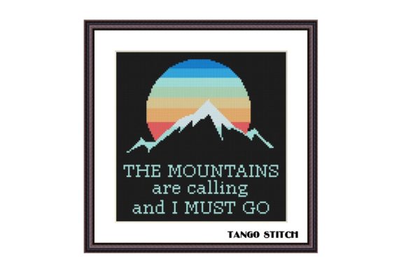 The Mountains Are Calling: A Cross Stitch Review