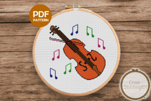 Violin Modern Cross Stitch Pattern Review