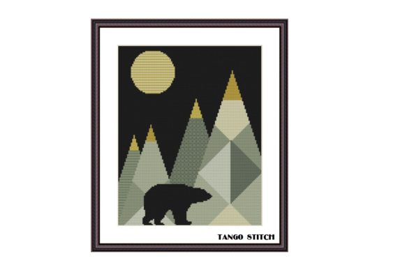 Wild Bear at the Mountains Embroidery Review